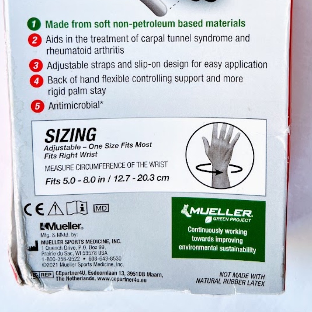 Sold NEW Mueller Right Wrist Brace - Picture 6 of 11